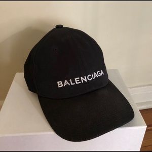 Balenciaga Black Logo Hat